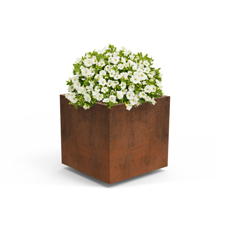 Jardinière de ville en acier Corten Olea | Prossentiel