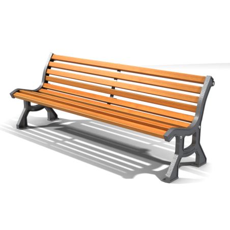 Banc urbain en bois exotique Roda | Prossentiel
