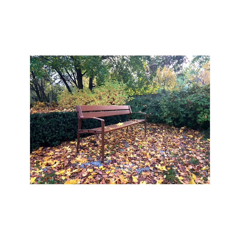 Banc moderne bois et acier Minsk | Prossentiel