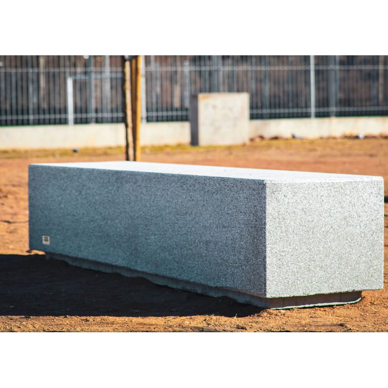 Banc en béton gris granit Kube | Prossentiel