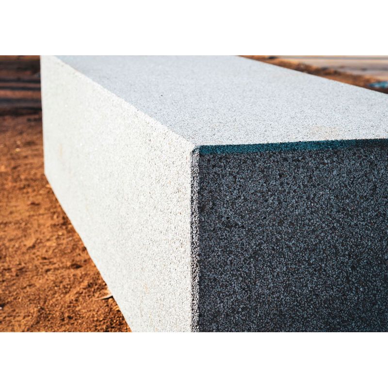 Banc en béton gris granit Kube | Prossentiel
