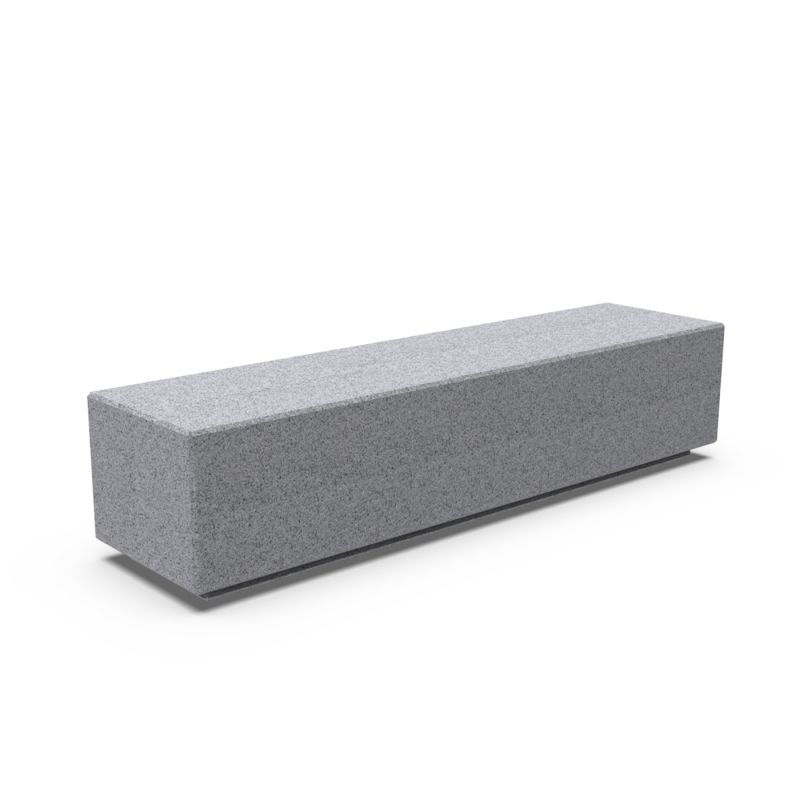 Banc en béton gris granit Kube | Prossentiel