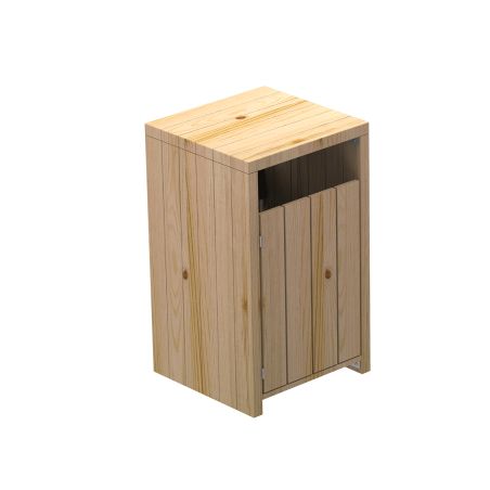 Poubelle en bois Pico - 90L | Prossentiel