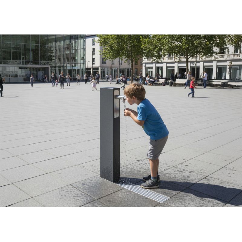 Fontaine de ville moderne | Prossentiel
