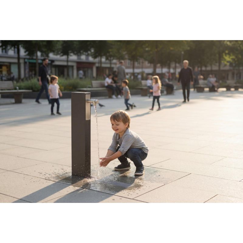 Fontaine de ville moderne | Prossentiel