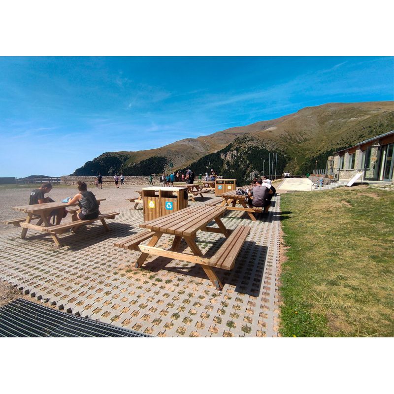 Table de pique-nique robuste en bois | Prossentiel