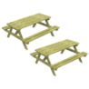 Tables de pique-nique en bois