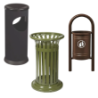 Poubelles en acier