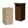 Poubelles en béton